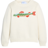 Intarsia Sweater, Brook Trout