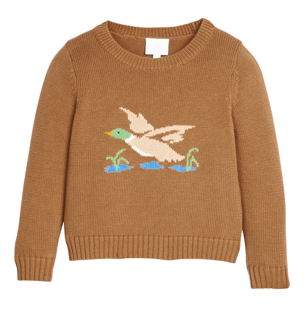 Intarsia Sweater, Flying Mallard