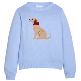 Intarsia Sweater, Seated Lab