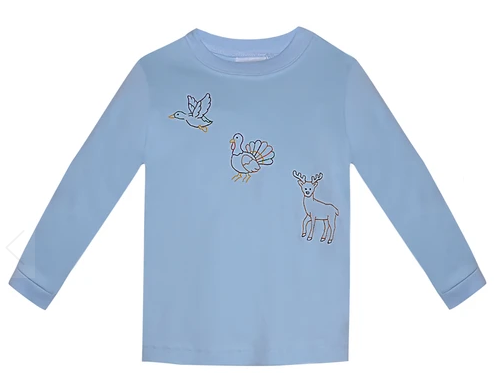 Houston Long Sleeve Blue Shirt, Open Season
