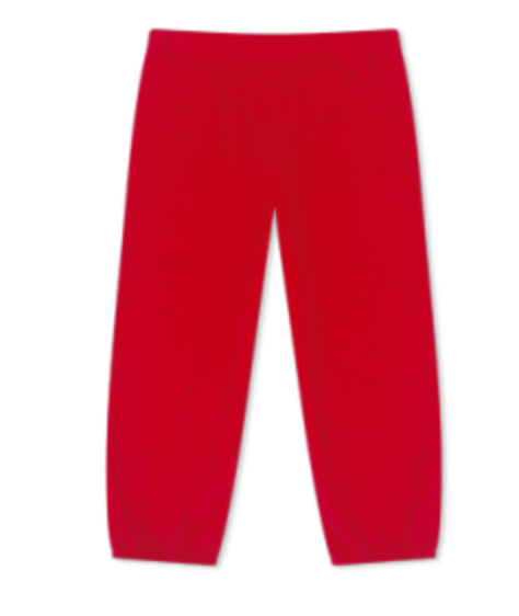 Garret Gathered Pant, High Point Red Corduroy