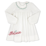 Eloise Dress, Dreamy White Corduroy, Believe
