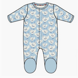 Blue Chicken Organic Cotton Footie