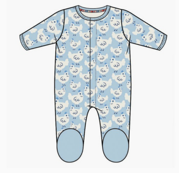 Blue Chicken Organic Cotton Footie