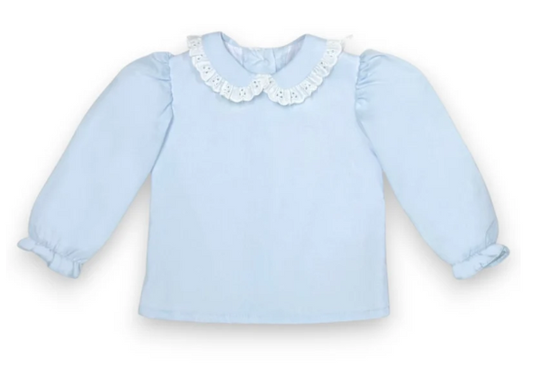 Ally & Abbie Bloomer Set, Light Blue Batiste