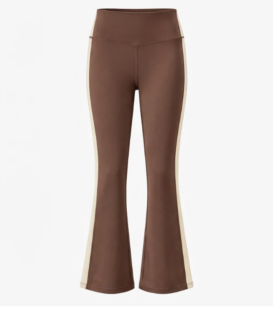 Lollie Flare Leggings Brown/Cream