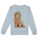 Girls Goldendoodle LS Periwinkle