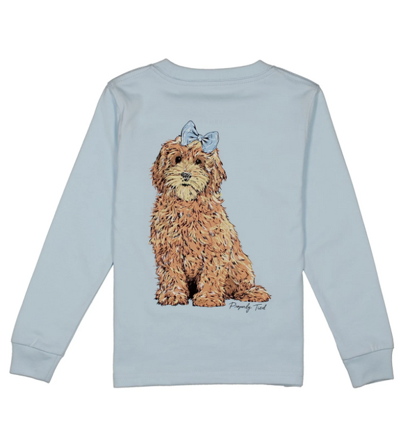 Girls Goldendoodle LS Periwinkle
