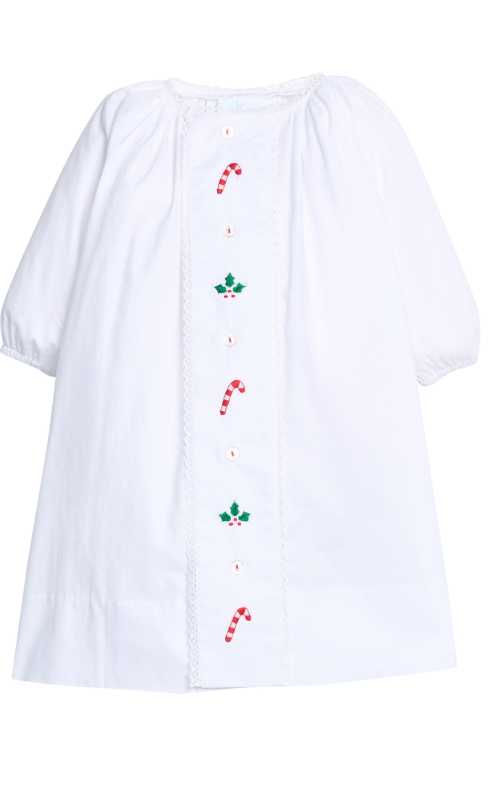 Day Gown - Holly and Candy Canes