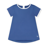 BRIDGET BASIC TEE BATON ROUGE BLUE, PURE COCONUT