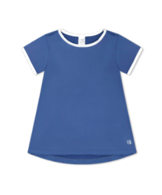 BRIDGET BASIC TEE BATON ROUGE BLUE, PURE COCONUT