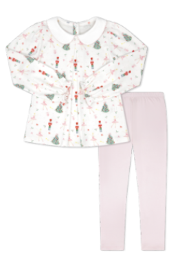 ENCHANTED TOY BOX TOP WITH PALMER PINK LEGGINGS