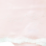 Girls Embroidered Pink Receiving Blanket