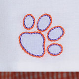 Orange and Purple Paw Diaper Set