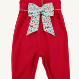 Sleeveless Rebecca Romper, Richmond Red and Fair St Floral