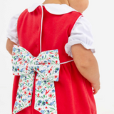Sleeveless Rebecca Romper, Richmond Red and Fair St Floral