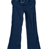 Girl’s Athletic Flare Legging, Navy Peony