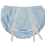 Ally & Abbie Bloomer Set, Light Blue Batiste