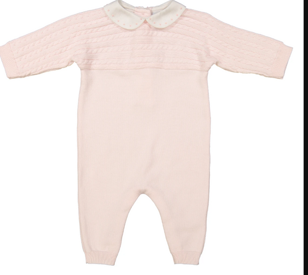Cable Knit Longall Pink