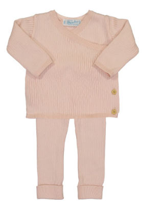 Ribbed Knit Wrap Set