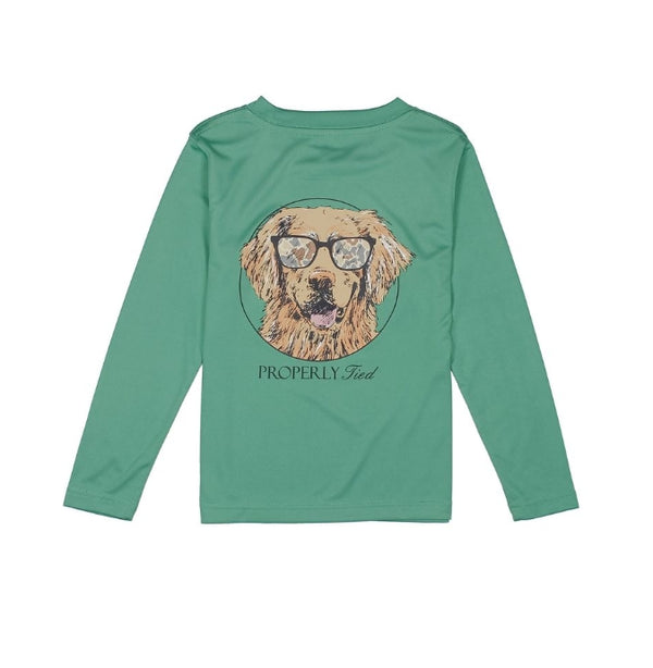 Boys Performance Tee LS Camo Companion