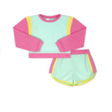 Ellie Everyday Set in Cool Mint, Yellow and Pink