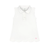 Gabby Golf Shirt Sleeveless Scallop