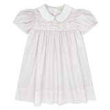 Ruth Ribbon Dress Classic Pink Windowpane