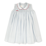 Ella Dress - Brentwood Blue Pique, Sailboat