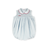 Beckett Bubble - Brentwood Blue Pique, Sailboat