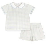 Sibley Short Set Cornflower Check