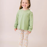 Madeline Legging Set Saybrook Sage Knit, Hearthside Floral