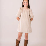 Hallie Dress - Alexandria Khaki Corduroy