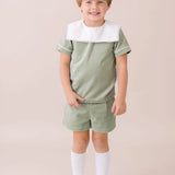 Christian Short Set - Leyland Green Velvet