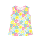 Tori Tank - Bloomtastic, Flamingo Pink