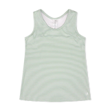 Rory Razorback Tank - Pistachio Green Ministripe