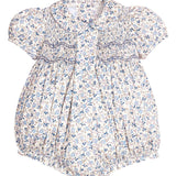 Smocked Bridget Bubble - Wisteria Floral