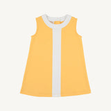Daisy Dress Yates Avenue Yellow with Worth Avenue White