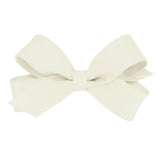 Tiny Classic Grosgrain Girls Hair Bow (Plain Wrap)