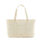 Medium Tote- Coated Canvas Natural