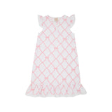 Marnie Morning Gown Belle Meade Bow with White Eyelet