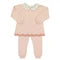Scalloped Contrast Trim Knit Set