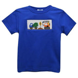 Vive La Fete Hand Construction Smocked Royal Knit Short Sleeve