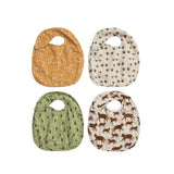 Creative Co-op Cotton Print Bibs