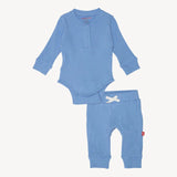 Blue Skies Ribbed Cotton L/S Set