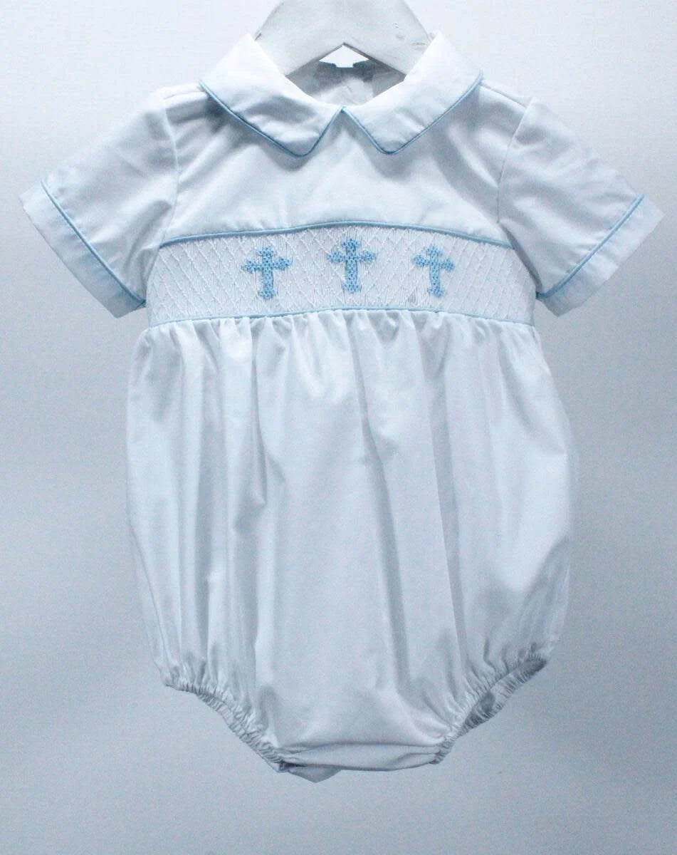 Baby Blessings Blue Crosses Henry Bubble