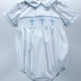 Baby Blessings Blue Crosses Henry Bubble