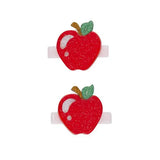 Apple Alligator Hair Clips