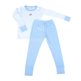 Darling Football Long Pajamas Light Blue