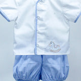 Baby Blessings Blue Pony Grayson Set